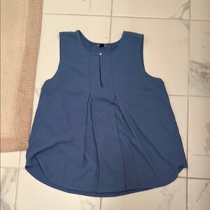 Blue Sleeveless Women's Top